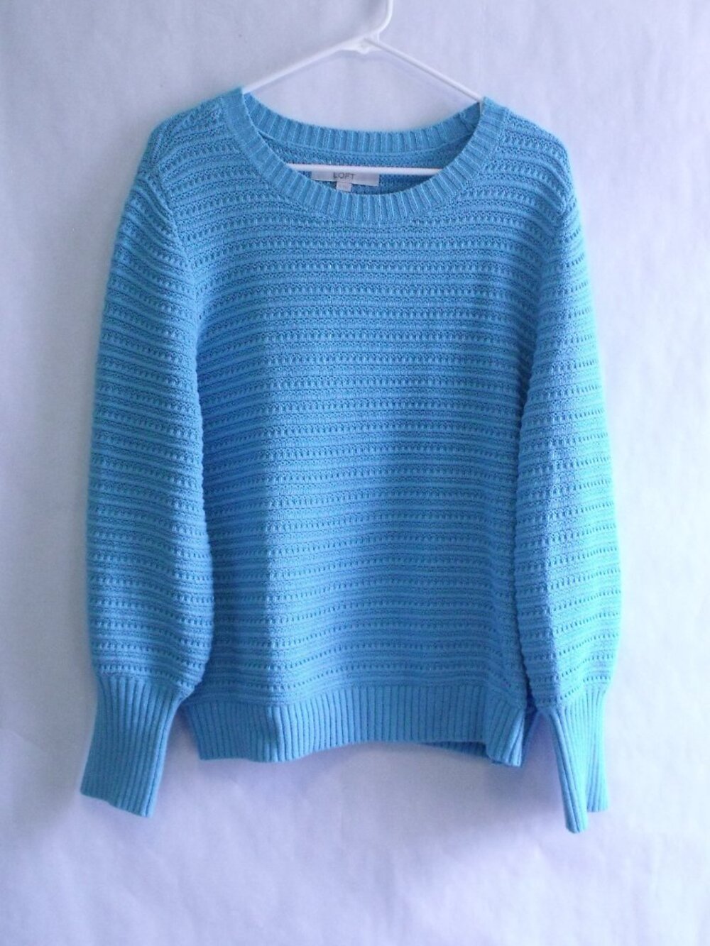 LOFT Blue Crew Neck Sweater